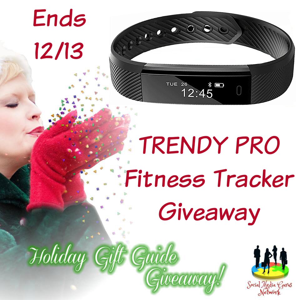HOLIDAY GIFT GUIDE GIVEAWAY - TRENDY PRO Fitness Tracker Giveaway