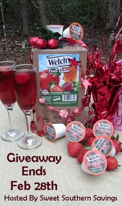Welch's Apple Strawberry Fruit Cider Non-Alcoholic Valentine's Drink Giveaway